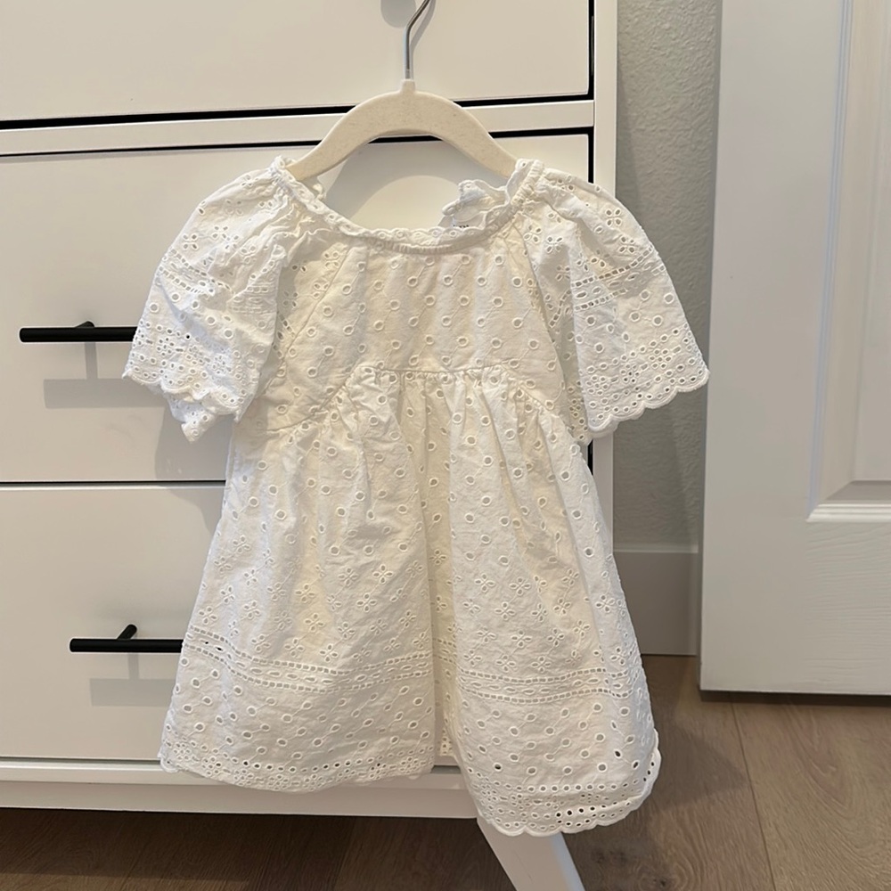Zara Toddler Girls Eyelet Dress